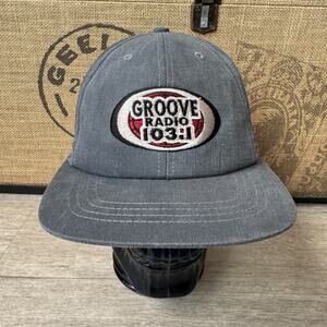 Vintage 90s Groove Radio 103.1 Hat Snapback Cap Los Angeles Dance Electronic USA